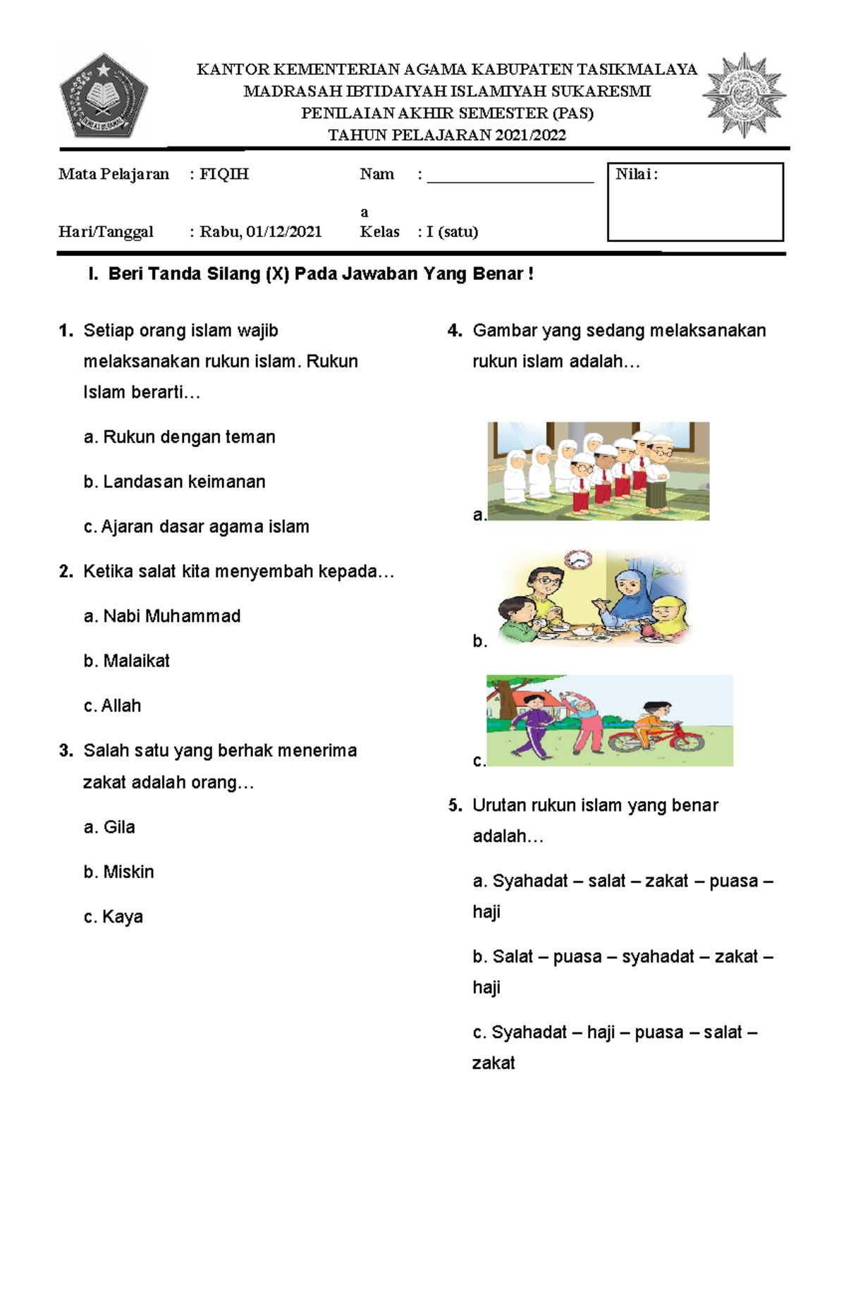 50 Bocoran soal pas kelas 1 semester 2 yang sering keluar dan wajib dipelajari anak 50 Bocoran soal pas kelas 1 semester 2 yang sering keluar dan wajib dipelajari anak