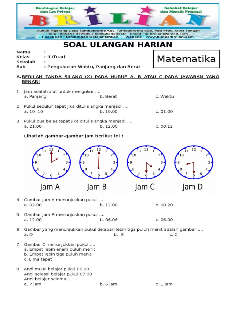 Menguasai Pengukuran Sudut Latihan Soal Semester 2 untuk Siswa Kelas 4 SD Menguasai Pengukuran Sudut Latihan Soal Semester 2 untuk Siswa Kelas 4 SD