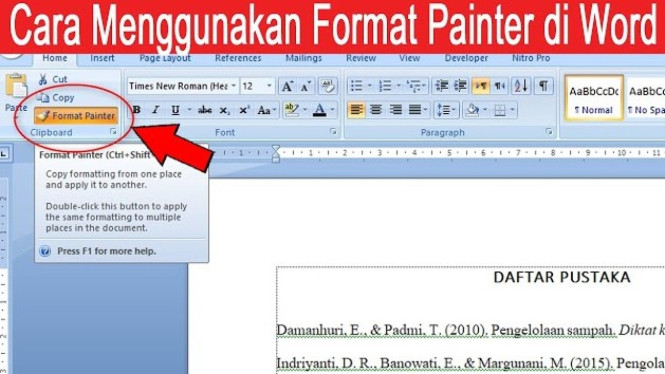 Cara Gunakan Format Painter Microsoft Word Edit Dokumen Jadi Super Cepat Cara Gunakan Format Painter Microsoft Word Edit Dokumen Jadi Super Cepat