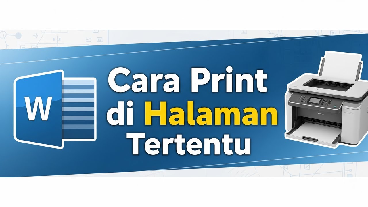 Cara Print Di Word Halaman Tertentu - YouTube