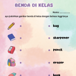 Ternyata Ini 5 Soal Bahasa Inggris Kelas 1 SD My Classroom 2026
