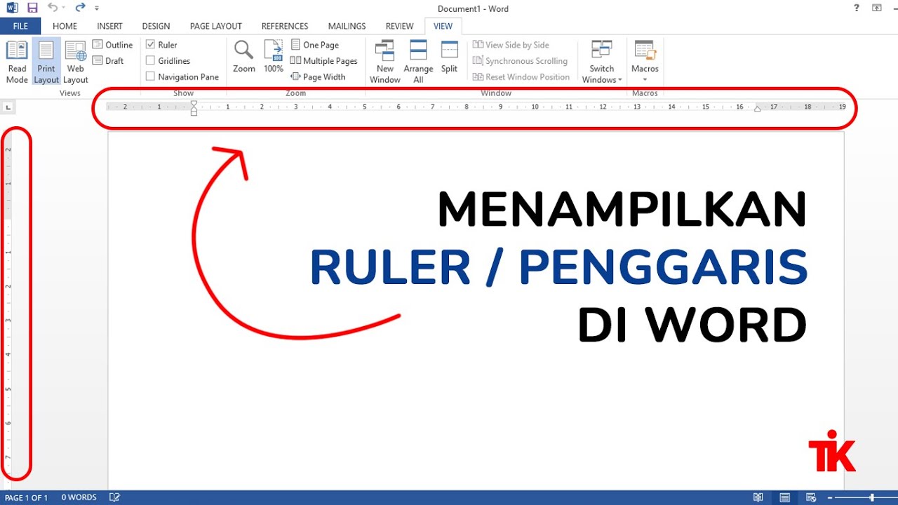 Mudah Cara Memunculkan Penggaris di Word - LKomBis Mudah Cara Memunculkan Penggaris di Word - LKomBis