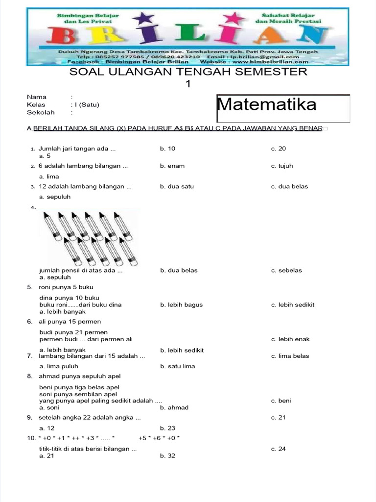 5 Contoh Soal UTS Kelas 3 Tema 1 Paket 2 dan Kunci Jawaban yang Wajib Dikuasai Sebelum Ujian 5 Contoh Soal UTS Kelas 3 Tema 1 Paket 2 dan Kunci Jawaban yang Wajib Dikuasai Sebelum Ujian
