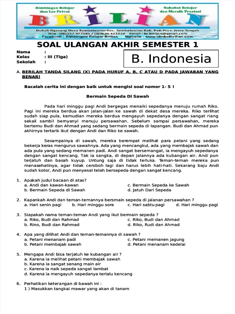 Akhirnya Terungkap Kunci Jawaban Soal Bahasa Indonesia Kelas 8 Semester 1 STS 2026 Akhirnya Terungkap Kunci Jawaban Soal Bahasa Indonesia Kelas 8 Semester 1 STS 2026