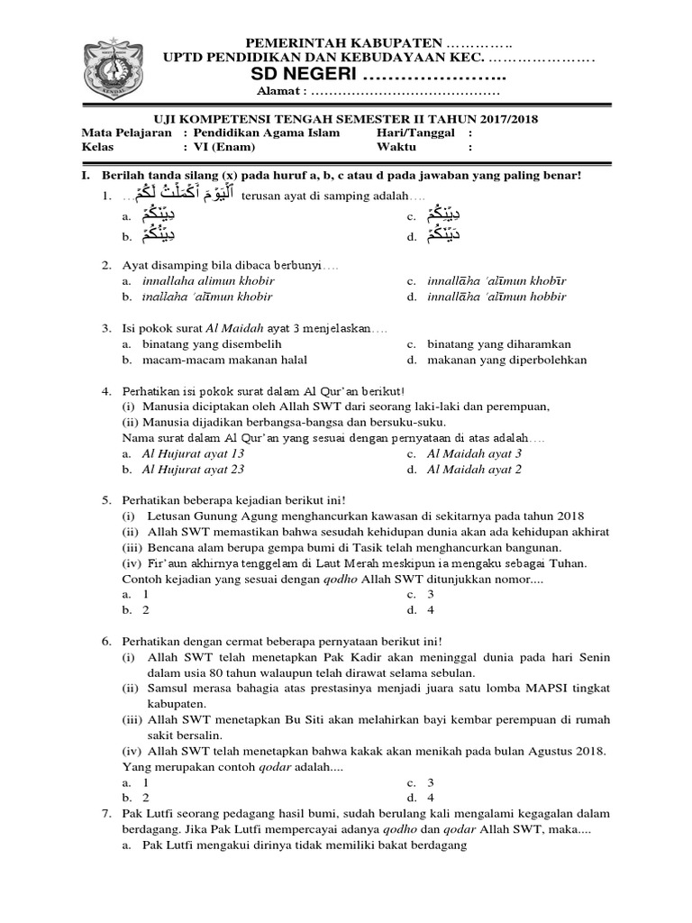 Terungkap! Rahasia Lembar Jawaban untuk Soal PTS Kelas 6 Semester 1 Kurikulum 2013 Terungkap! Rahasia Lembar Jawaban untuk Soal PTS Kelas 6 Semester 1 Kurikulum 2013