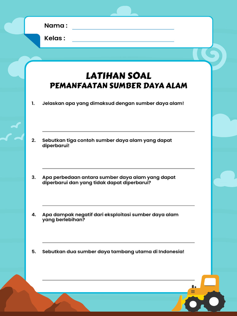 Latihan Soal Sumber Daya Alam PDF