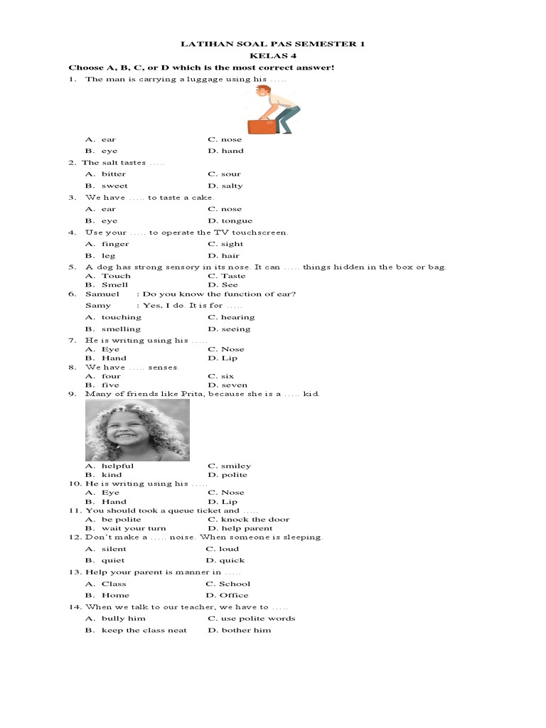 latihan soal ski kelas 4 semester 1 latihan soal ski kelas 4 semester 1