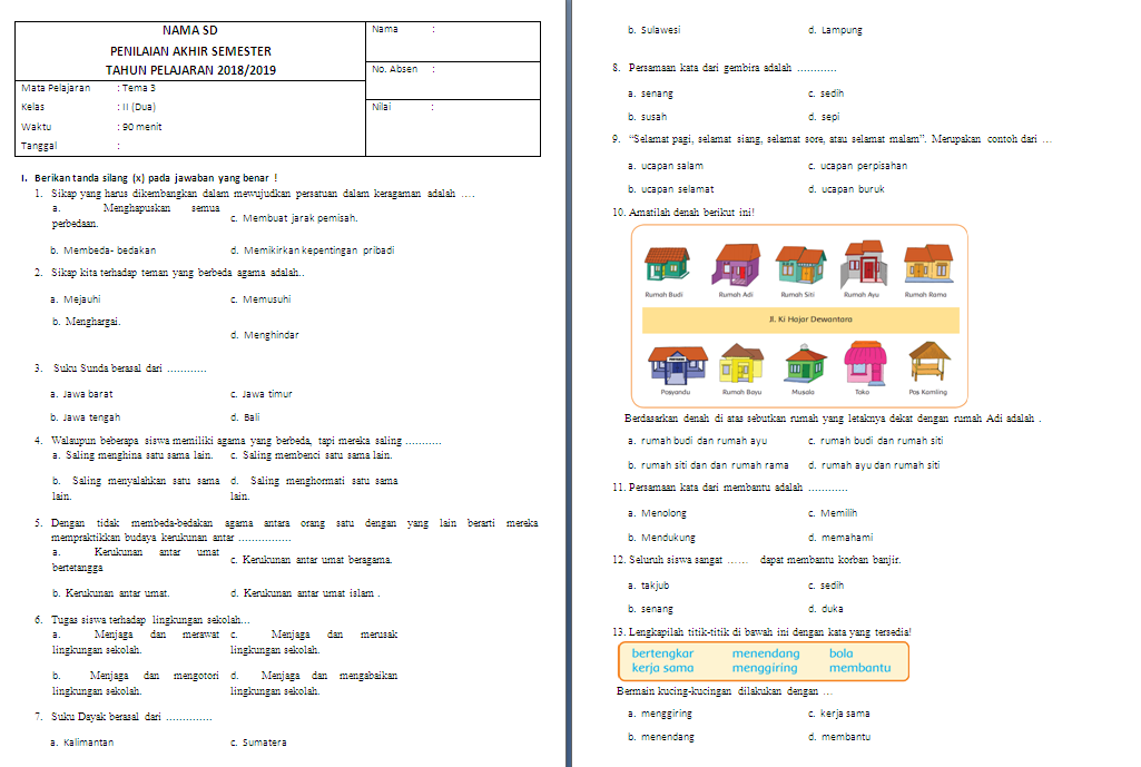 7 Rahasia Menjawab soal tema 4 sub tema 2 kelas 2 agar Nilai Siswa Langsung Melonjak