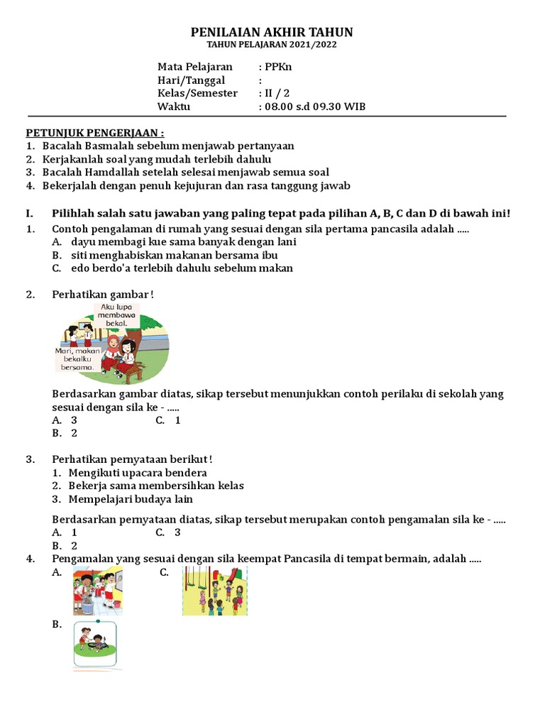 Latihan Soal PKN Kelas 2 SD Tentang Musyawarah Ini Terbukti Ampuh Bikin Anak Pintar