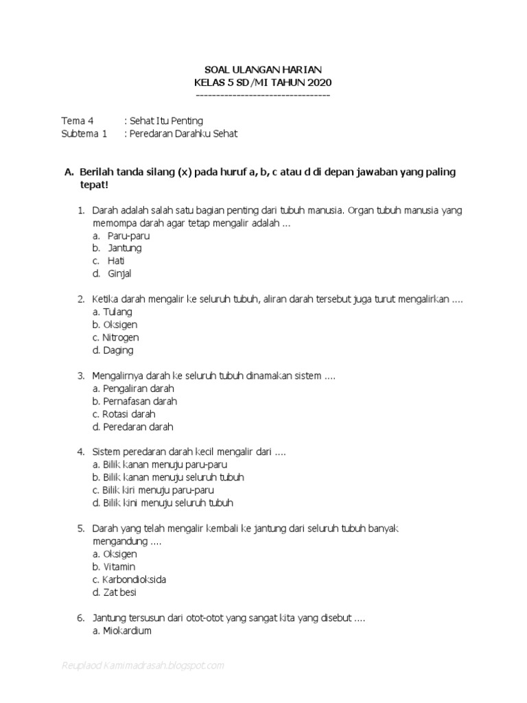 Rahasia Jawaban soal tema 4 sub tema 1 kelas 5 tahun 2019 Terbukti Paling Akurat
