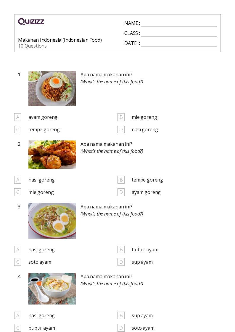 Wajib Tahu! Kumpulan soal soal makanan bergizi kelas 3 sd Agar Anak Makin Cerdas
