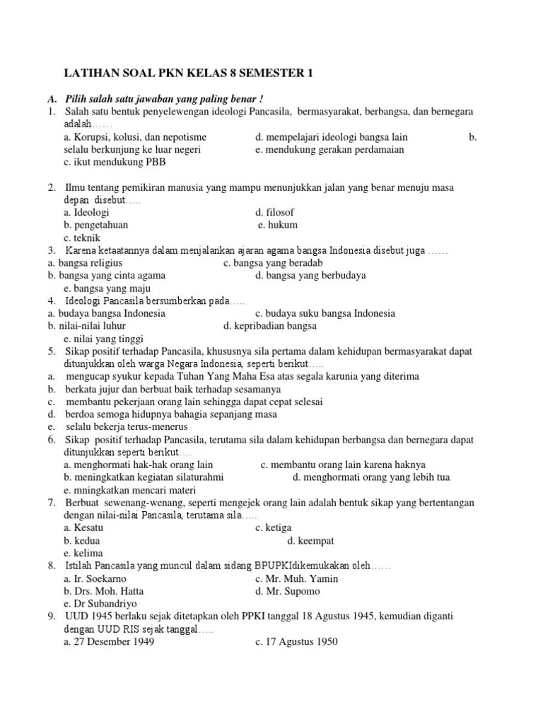 Wajib Tahu Latihan Soal PKN Kelas 10 KD 2 Beserta Kunci Jawaban Agar Nilai Maksimal Wajib Tahu Latihan Soal PKN Kelas 10 KD 2 Beserta Kunci Jawaban Agar Nilai Maksimal